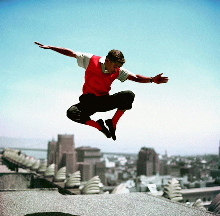 Sammy Davis Jr. Jumping by Frank Worth