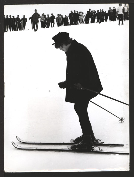 John Lennon Skiing in Sunglasses