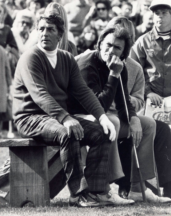 Clint Eastwood and Dean Martin at Pebble Beach