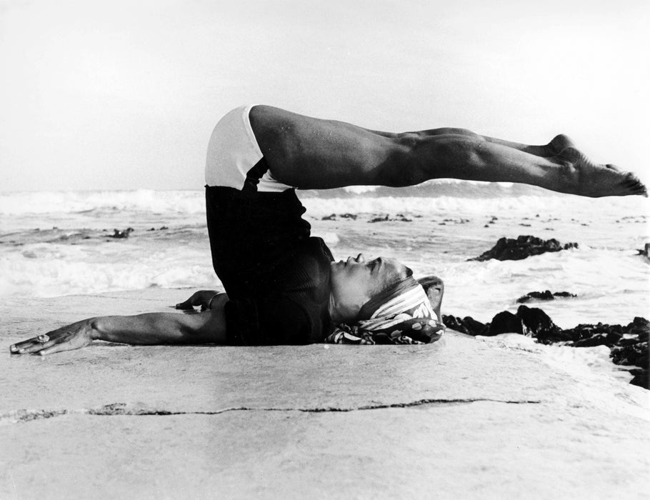 Eartha Kitt on the Beach