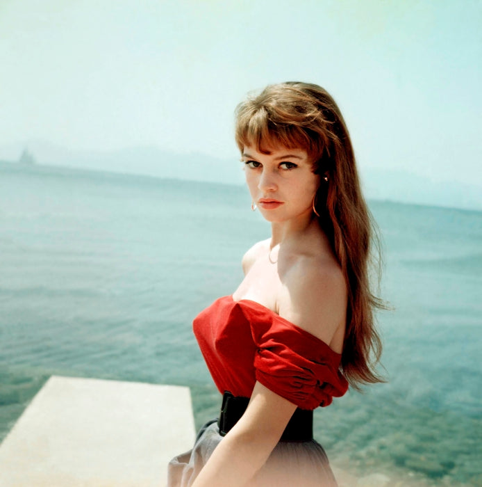 Brigitte Bardot in Red