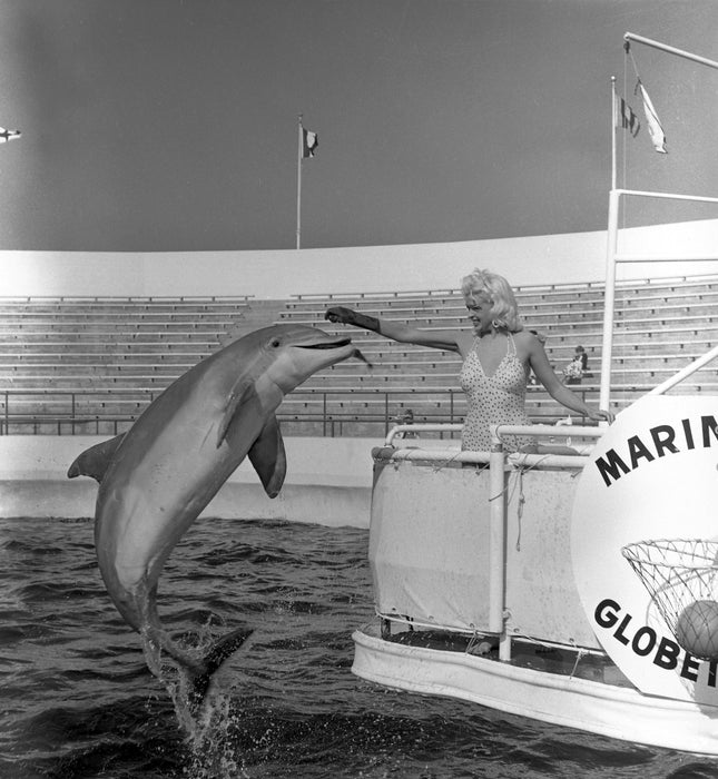 Jayne Mansfield with Dolphin II