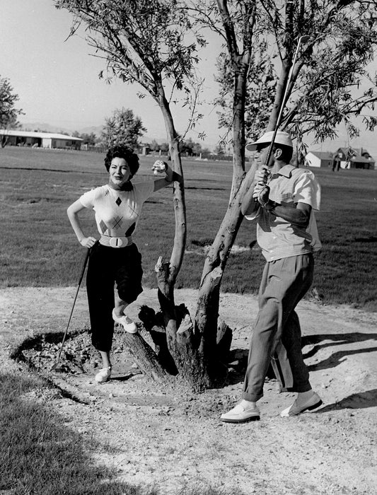 Frank Sinatra and Ava Gardner Golfing Together