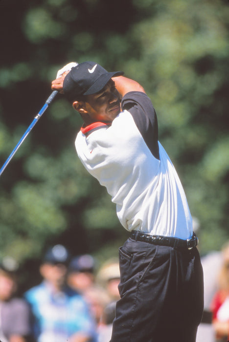 Tiger Woods Swinging