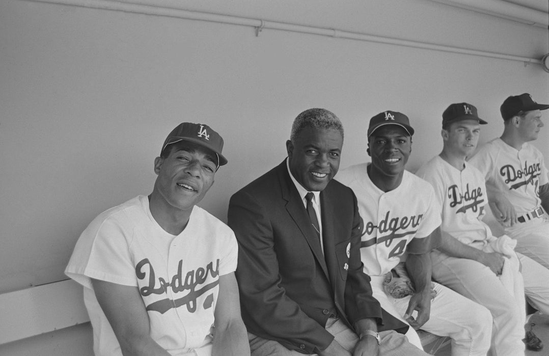 Jackie Robinson with the LA Dodgers