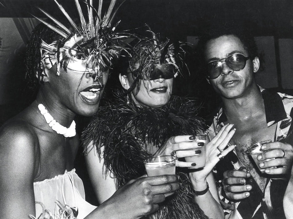 Studio 54 Crowd in Masks