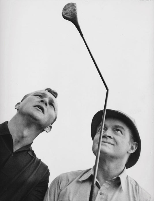 Arnold Palmer and Bob Hope Talking Golf