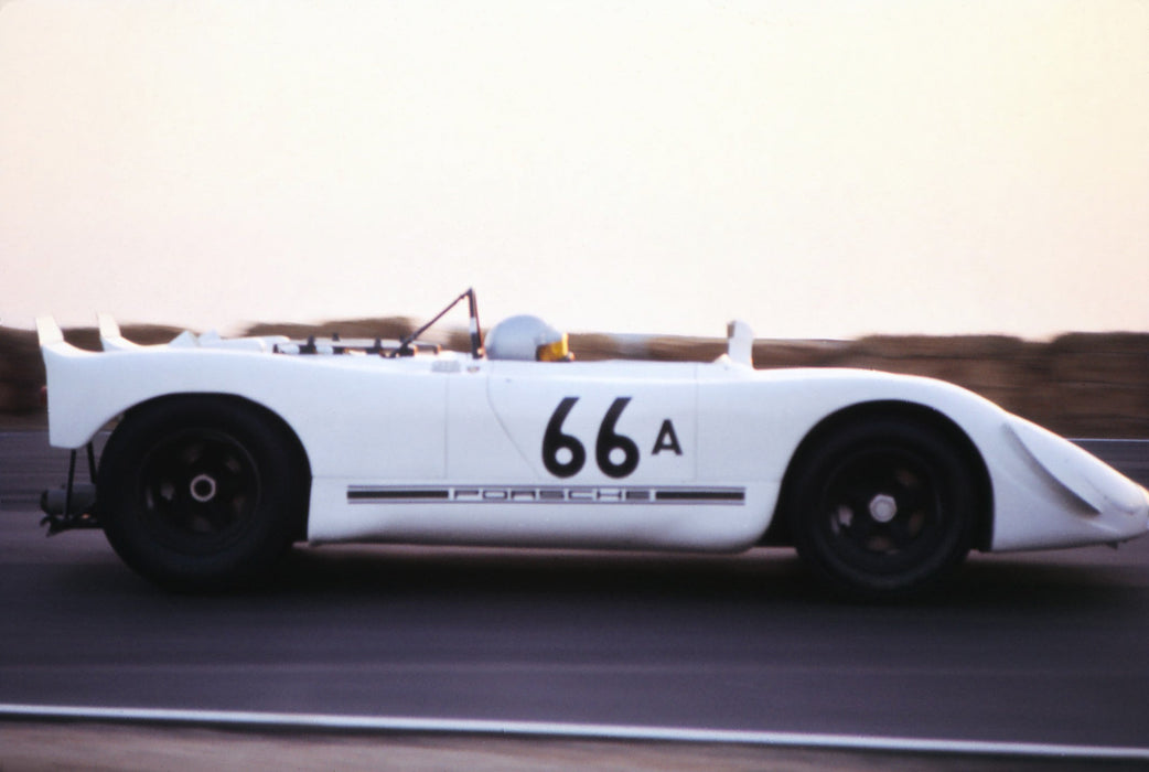 Steve McQueen in his Porsche
