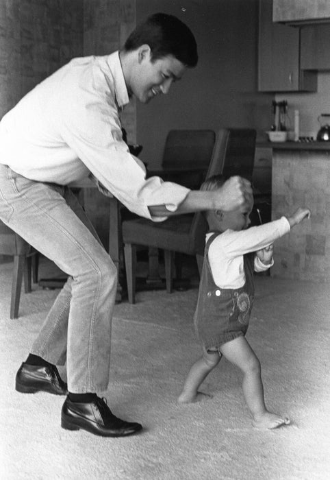 Bruce Lee, with his son Brandon Lee