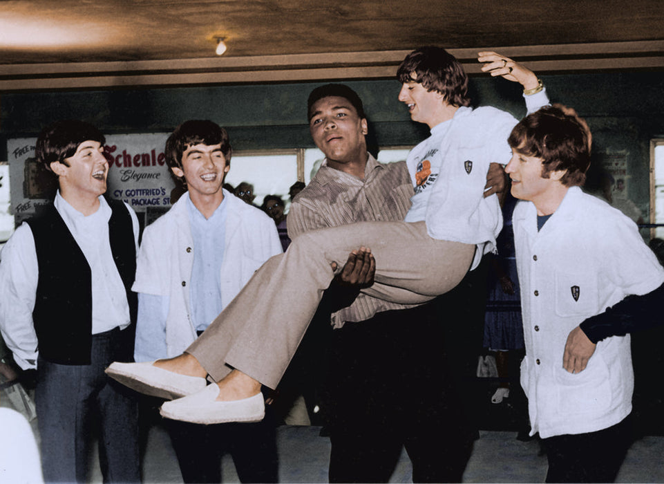 The Beatles and Muhammad Ali at Miami Beach's 5th Street Gym, 1964