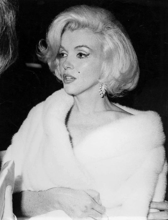 Marilyn Monroe Wearing a Fur Stole