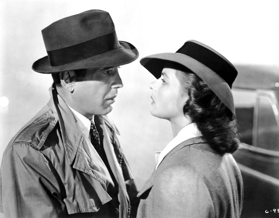 Ingrid Bergman and Humphrey Bogart in Casablanca