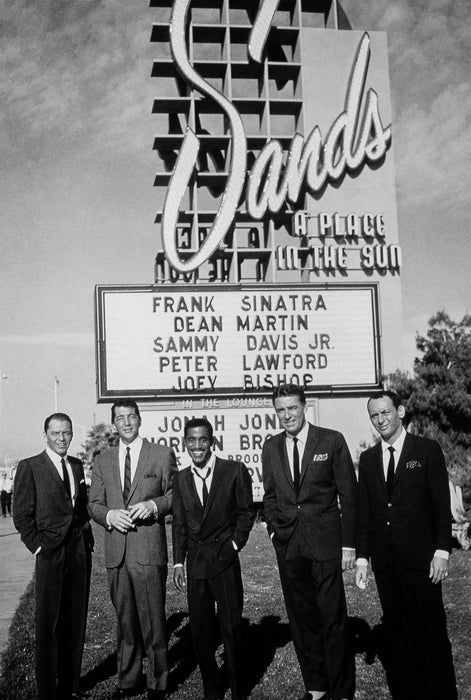 The Rat Pack in front of The Sands Casino by Floyd Mcarty