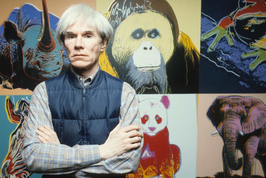 Andy Warhol with Endangered Species, 1983