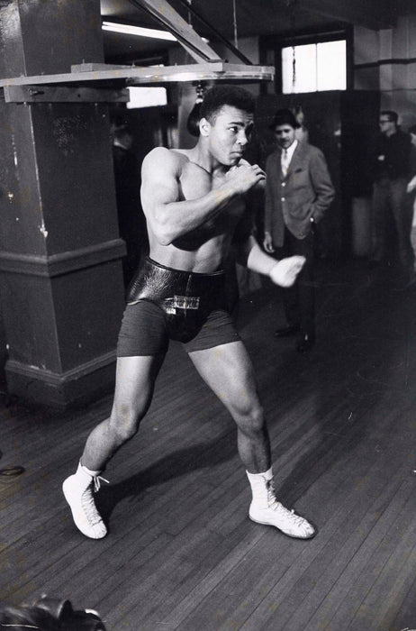 Muhammad Ali Prepping for Match