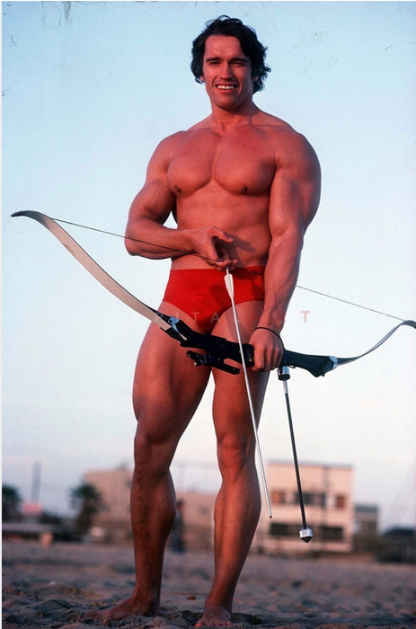 Arnold Schwarzenegger as Cupid