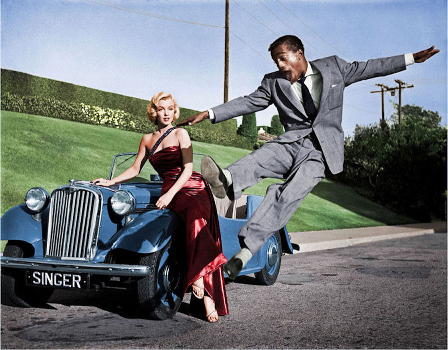 Marilyn Monroe and Sammy Davis Jr. by Frank Worth