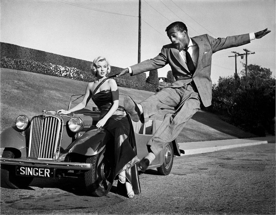 Marilyn Monroe and Sammy Davis Jr. by Frank Worth