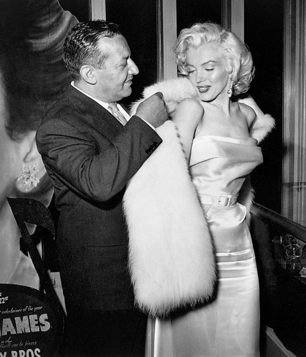 Marilyn Monroe and Ciro's Owner Herbert Hoover by Frank Worth