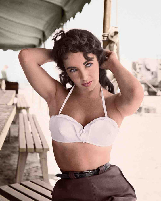 Liz Taylor On Set of Giant by Frank Worth