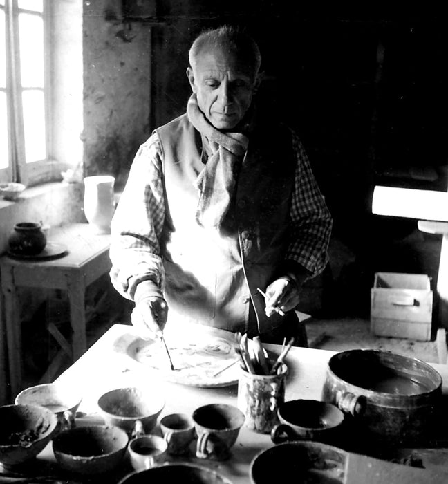 Pablo Picasso in His Studio