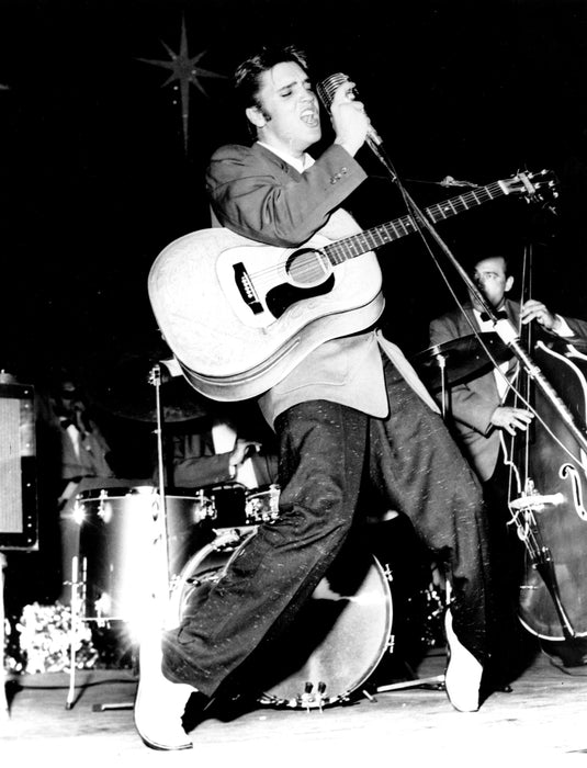 Elvis on Stage, The King of Rock 1957 - Black and White