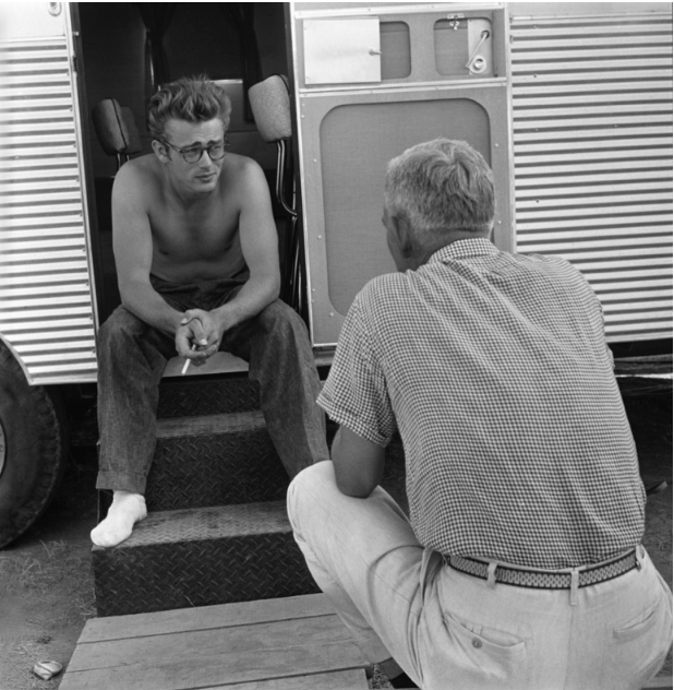 James Dean Trailer on the set of Giant by Richard C. Miller