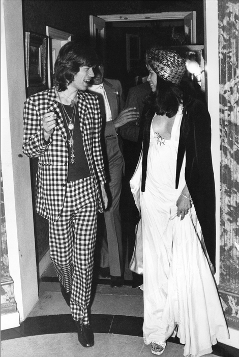 Mick and Bianca Jagger in Paris