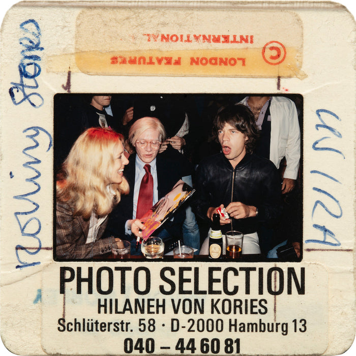 Andy Warhol and Mick Jagger