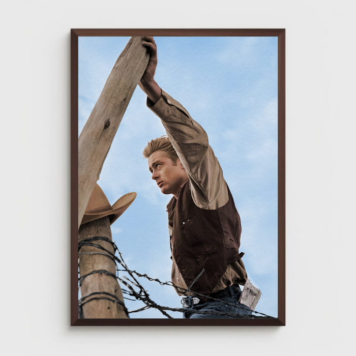 James Dean On Set of Giant by Frank Worth