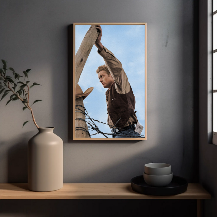 James Dean On Set of Giant by Frank Worth